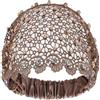Mxshc Fascia Capelli In Pizzo | Elastico Con Occhielli Vintage Decorato Con Strass,Cerchietti Decorativi Larghi Di Pizzo,Per Feste, Libero, Vacanze, Matrimonio, Cerimonia