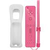 ChamZA Wireless Motion Remote Controller Gamepad per Wii/Wii U, w/Custodia in silicone e cinturino da polso (rosa)