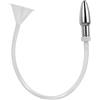 BDSMLOVE irrigatore anale in acciaio inossidabile, dilatatore anale, irrigatore anale per clistere, risciacquo anale per pulizia, dispositivo di infusione anale a imbuto, plug anale per donne