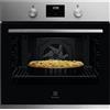 Electrolux KODGS24TX2 - Forno da Incasso Elettrico Ventilato Multifunzione con Grill Funzione Pizza 72 Litri 60 cm Inox Classe Energetica A+