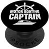 Mens Womens Boys Girls Motor Boating Gif I Love Motor Boating Barca a vela Amanti Regalo Marinaio Uomo Donna PopSockets PopGrip Adesivo
