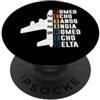 Retired 2025 Romeo Echo Tango India Delt Pilota in pensione 2025 Romeo Echo Tango India Romeo Echo Delta PopSockets PopGrip Adesivo