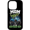 Mom Of The Birthday Boy Dinosaur Monster Custodia per iPhone 14 Pro Mamma Del Compleanno Ragazzo Dinosauro Monster Truck