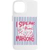 Funny Mahjong Game Sarcastic Mahj Appare Custodia per iPhone 14 Divertente Mahjong Graphic I Speak Fluent Mahjong Game Lovers