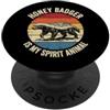 Animale Totem Tasso Del Miele Honey Badger Is My Spirit Animal PopSockets PopGrip Adesivo