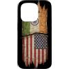 Indian Culture & Ancestry Apparel Custodia per iPhone 15 Pro Indiano Americano Spalato Bandiera Desi Radici Vintage Grunge