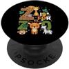 Zoo Day Wildlife Safari Squad Kids Jungl Alfabeto Z Is for Zoo Animals Zoo Trip Jungle Zoo Day PopSockets PopGrip Adesivo