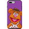 Disney Custodia per iPhone 7 Plus/8 Plus Disney The Muppets Fozzie Bear Big Face Purple