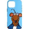 Disney Custodia per iPhone 16 Pro Max Disney The Muppets Rizzo the Rat Big Face Blue