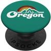 Retro Vintage Family Matching Clothing Oregon Vintage All'aperto Pino Montagna Alberi Retro Tramonto PopSockets PopGrip Adesivo