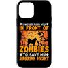 Push Front Zombies Save Siberian Husky G Custodia per iPhone 12 mini Ti spingerei davanti agli zombi per salvare il mio Hus siberiano
