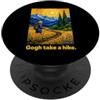 Gogh take a Hike funny art pun mixed wit Divertente escursionista gioco di parole Vincent Van Gogh arte ispirato All'aperto Ragazze PopSockets PopGrip Adesivo