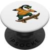 Penguin Skateboarding Skater Men Boys Ki Skateboard Penguin Equitazione Skateboard Skater Graphic PopSockets PopGrip Adesivo