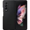 Samsung Leather Cover custodia in pelle per Galaxy Z Fold3 5G, Black
