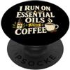 Essential Oils Coffee Gifts Coffee Lover Olio Essenziale Benessere Umorismo PopSockets PopGrip Adesivo