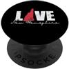 US States United States USA Country Amer New Hampshire Love New Hamsphire Stati Uniti PopSockets PopGrip Adesivo