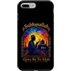 Ramadan Islamic Prayer Faithful Muslim D Custodia per iPhone 7 Plus/8 Plus Subhanallah Glory Be To Allah Muslim Pray, arte su vetro colorato