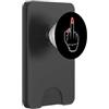 Grandio Design Tech Dito medio maleducato femminista per le donne PopSockets PopWallet per MagSafe