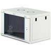DIGITUS Armadio di rete - Rack da 19 pollici 7U - Non assemblato - Montaggio a parete - Profondità 450 mm - Profondità utile 320 mm - Portata 60 kg - Porta in vetro - Serie Dynamic-N - Grigio