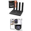 Tenda Bundle of Tenda Router 4G con SIM Modem+ Tenda CH9 Telecamera Wi-Fi Esterno Doppia Lente 2K+2K