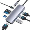 CableGlaxay Hub USB C, adattatore USB C 7 in 1 con 4K@30Hz HDMI, 100W USBC Power Delivery, 3USB 3.0, lettore di schede SD/TF, per Mac, iMac, iPad Pro/Air, Chromebook, Dell, Samsung e altri dispositivi di tipo C