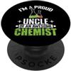 uncle chemist lab pride beakers uncle pr Orgoglioso zio chimico impressionante PopSockets PopGrip Adesivo