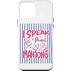 Funny Mahjong Game Sarcastic Mahj Appare Custodia per iPhone 12 mini Divertente Mahjong Graphic I Speak Fluent Mahjong Game Lovers