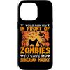 Push Front Zombies Save Siberian Husky G Custodia per iPhone 14 Pro Max Ti spingerei davanti agli zombi per salvare il mio Hus siberiano
