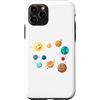 Cool Solar System Designs Custodia per iPhone 11 Pro Pianeti del sistema solare, Terra, Sole, Scienze spaziali Bambini, Adulti
