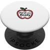 Mystic Trek Primo giorno pronto carino sorridente mela ritorno a scuola bambini regalo PopSockets PopGrip Adesivo