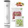 vachacker Macchina Sottovuoto Alimenti con Serbatoio Visibile, Vachacker Sottovuoto Alimenti Portatile con 30 Sacchetti per Sottovuoto, 60kPa Potente Vacuum Sealer