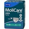 MoliCare Pantaloni da uomo di alta qualità, 5 gocce, discreti, per debolezza della vescica, assorbimento rapido e protezione dalle perdite, taglia M, 80-120 cm, confezione da 8