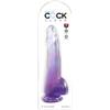 Pipedream King Cock King Cock Clear 10 with Balls - Purple Clear/Purple 25,5 cm