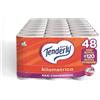 Tenderly Kilometrica, 48 Rotoli di Carta Igienica (4 conf. da 12 rotoli), 2 Veli, 500 Strappi per Rotolo, Dermatologicamente Testato, Made in Italy