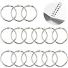 JRSHIRLEYLTD 20 anelli di rilegatura in metallo, fogli sciolti da 30 mm, anelli rotondi da 3,1 cm, anelli di rilegatura, portachiavi per schedari, schede, portachiavi, promemoria