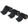vhbw 3x Foglio Termico Nastro a trasferimento termico nero 110mm compatibile con Fax TSC TTP-2410M, TTP-245 Plus, TTP-246M Plus, TTP-247, TTP-268M, TTP-343 Plus