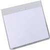 Durable 813519 Busta portanome con tasca chiusa, clip per combinazione con tutti i sistemi di aggancio, 60x90 mm, trasparente, confezione da 20 pezzi