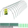 MQHUAYU 60 Pcs Archi per Tunnel Piante - Set 154 Pezzi 155x65cm per Aiuole Rialzate | Mini serra fai da te per orto e giardino. Supporto per teli di protezione, ideale per proteggere piante, frutta e verdura.
