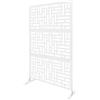 XUEMANSHOP Paravent, 120 x 40 x 190 cm, divisorio decorativo con supporto, in metallo, per terrazza, cortile, cortile, balcone
