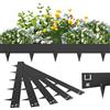 ACXIN Bordo flessibile in metallo, 5 pezzi, 106 x 16 cm, bordo zincato per aiuole con spine, per cortile, giardino, fattoria, colore nero