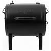 Char-Griller EasyDump E82424 Barbecue a carbonella portatile e braciere laterale per affumicatore, 250 mq in spazio di cottura, padella per cenere, doppio ammortizzatore regolabile, nero