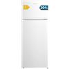 Cecotec Frigorifero Combinato Compatto Bolero CoolMarket 2D 204 White E. 204L, Altezza 143cm, Larghezza 55cm, Classe E, Illuminazione LED, Compressore Inverter Plus, Tecnologia Ciclica, Bianco