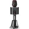 BONAOK Microfono per karaoke, per adulti, portatile, wireless, Bluetooth, sistema di microfono per karaoke per feste, in auto, a casa, all'aperto, per PC e tutti gli smartphone, G50, nero