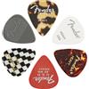 Fender 351 Material Medley Plettri Chitarra & Basso Heavy 6x | Set 6x plettri heavy assortiti, materiali misti, per chitarra elettrica & basso, ideali per principianti & professionisti