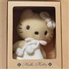 Sanrio Bambola Hello Kitty Mohair 1999 Sanrio peluche angora capelli di capra in sca...