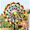 Pure Echo Girandole a vento per esterni per cortile e giardino, grandi, girandole a vento in metallo e sculture a vento, 213,4 cm, regalo di compleanno per donne, decorazione da giardino per famiglia