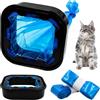 LTHERMELK Litter Genie - Kit di ricarica compatibile con LitterLocker & Pet Genie, 4 pezzi: 3 sacchetti blu da 4,5 m + supporto, pellicole antiodore da 13,5 m, fornitura 6 mesi per un gatto, 1 scatola nera
