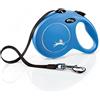 FLEXI Croci Flexi New Classic, Guinzaglio per cani allungabile, 5 Metri /Taglia L - fino a 50 KG, Blu
