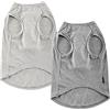 Sychien Camicia per cani,T-shirt in cotone pettinato,T-shirt morbida ragazza ragazzo fresco per cani di grossa taglia,Grigio a righe XXL