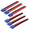 LINSYRC 3 Coppie Adattatori di Connettori Maschio e Femmina Stile EC3 con 15CM 14AWG Filo di Ssilicone per Batteria RC Lipo